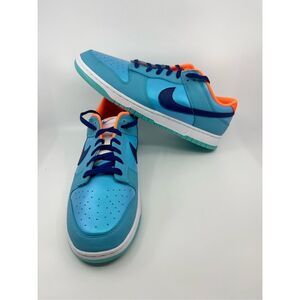 Nike Dunk Low SE Baltic Blue Total Orange Sneakers HQ1538-416 Mens Size 12 NEW